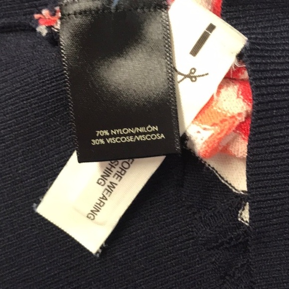 Ann Taylor Navy and Pink Chevron Sweater - Picture 3 of 4